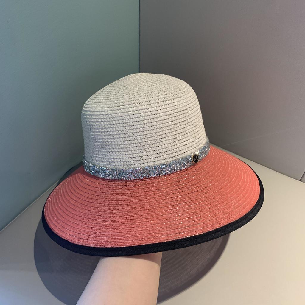 Sun Hat Women's cap Hats For Women Men Summer Straw Hat Sun Protection Hats Wide Brim Vintage Protection Fashion Straw Visor