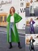 Autumn and Winter Collar Long Sweater Knitted Cardigan Casual Loose and Lazy Style Sweater Jacket