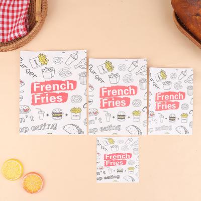 Set 100 buc. Pungi de Hârtie Rezistente la Grăsime Pungă de Hârtie Kraft Bucătărie Antiaderente Rezistente la Ulei Pungi de Ambalare Pentru Sandwich Clătită Burger