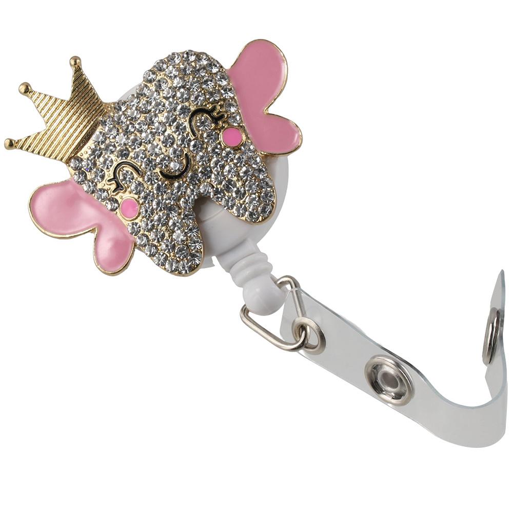 

Alloy Badge Reel White 360° Swivel New ID Badge Holder Office