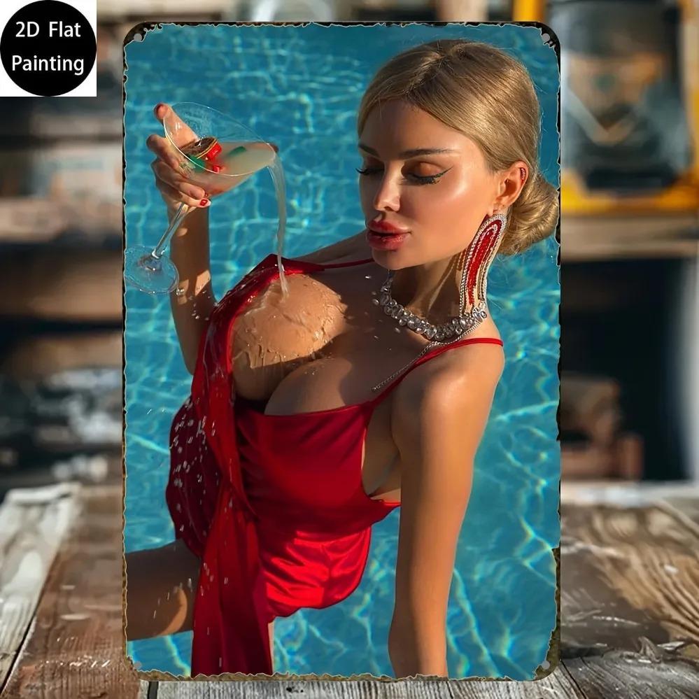 Vintage Metal Tin Sign Wall Decor 8x12 Inch Rustic Home Bar Cafe Garden Gift