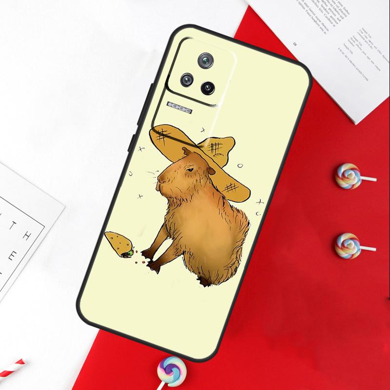 Cute Capybara Cover For Xiaomi 14T 11T 12T 13T Pro 13 14 15 Ultra POCO X7 Pro X3 X5 X6 F5 F6 M6 Pro Case