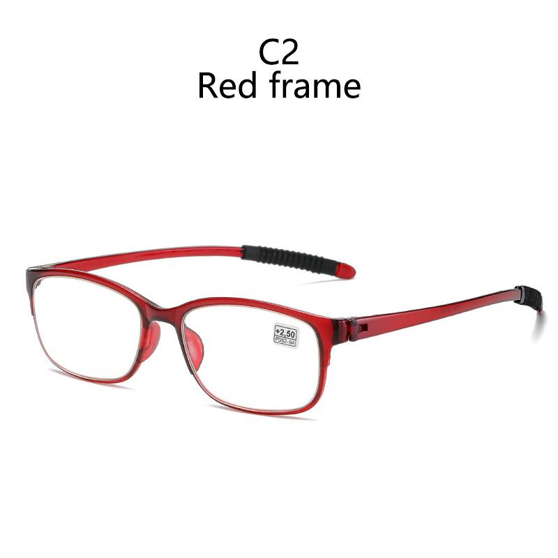 Light Weight Square Frame Fashion Reading Glasses Resin Floor Stand Elderly Optical Men Women Unisex Presbyopia Eyeglasses