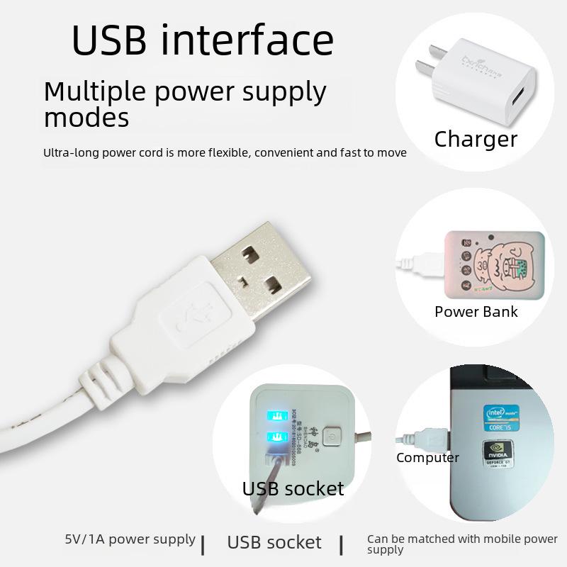 Magnetic LED Desk Lamp with USB Charging for Dorms, College, and Study