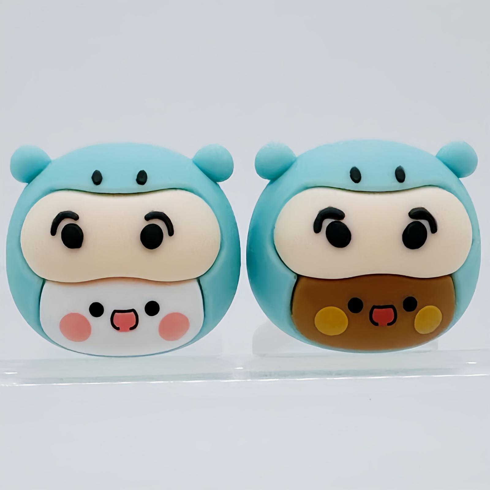 Figurine Ours Panda Bubu Dudu Jouets Collectionnable Accessoires Anime Poupée Ours Kawaii Ornement Cadeaux Couple Décoration Maison Cadeau de Noël