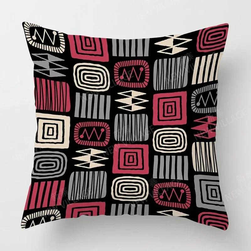 Nordic Fall Home Decor Autumn Throw Pillow Case Sofa Cushion Cover Modern Geometry