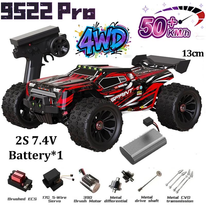 

1:16 WLtoys 9522 pro Professional Racing Car 85 Km/h 4WD Brushless Remote Control Vehicle Road-Off-Road Drifting Type Rc Car