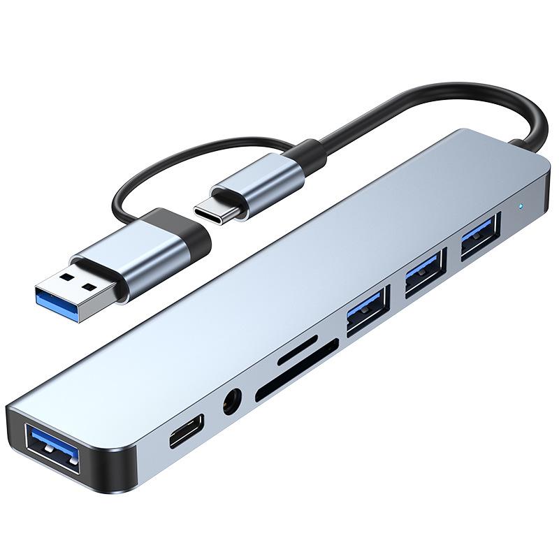 USB-C Expansion Dock: 7-in-1/8-in-1 Laptop, Tablet, Phone Hub Converter
