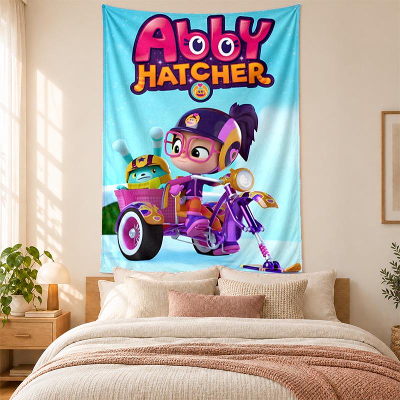 Abby Hatcher Wandteppich hohe Qualität zur Dekoration von Wohnzimmer Schlafzimmer Studentenwohnheim Wänden ideal als Schlafzimmer Wandkunst oder Weihnachtsgeschenk