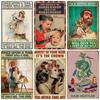 Vintage Hair Stylist Metal Tin Sign, Tattoo Artist Metal Poster, Retro Hairdressing Salon,  Room Wall Poster, Home Decor WY243