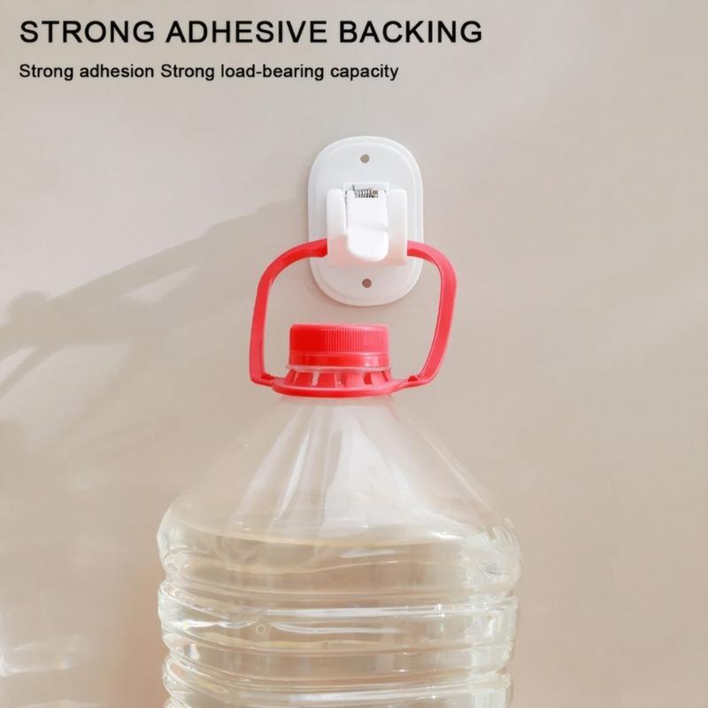 Modern Adhesive Hooks For Curtains 6Pieces No Drilling ABS Mounting Brackets Shower Rod Clips Hangers Kitchen Bedroom