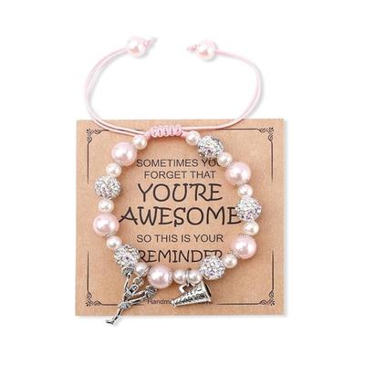 Dance Recital Gifts For Girls, Ballet Ballerina Bracelet, Jewelry For Daughter, Granddaughter, Niece, Friends, Dance Team.