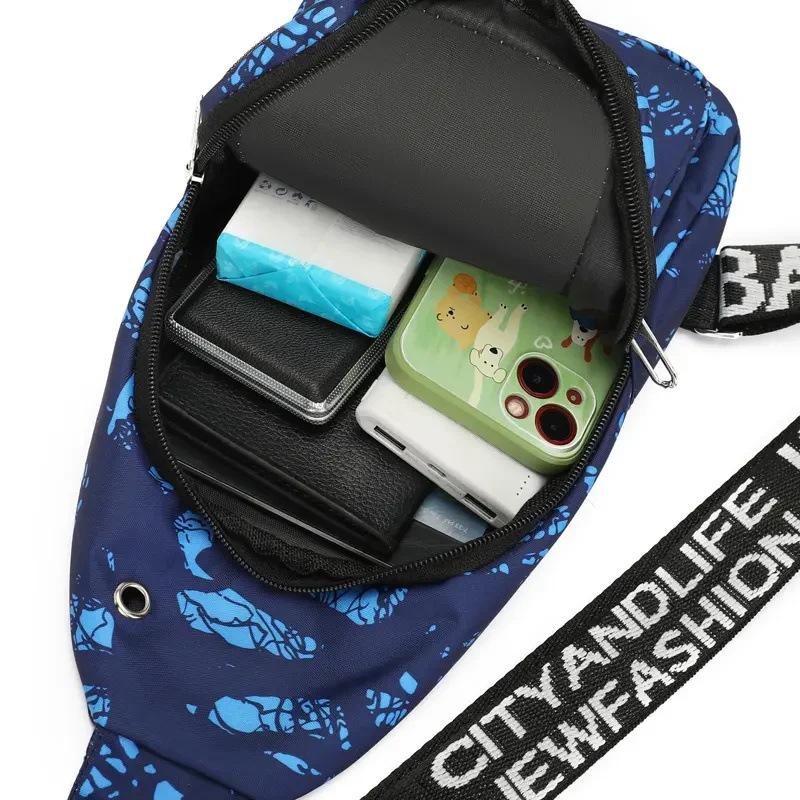 Colorful Waterproof Nylon Sports Crossbody Bag - Casual Fashion Trend Shoulder Bag