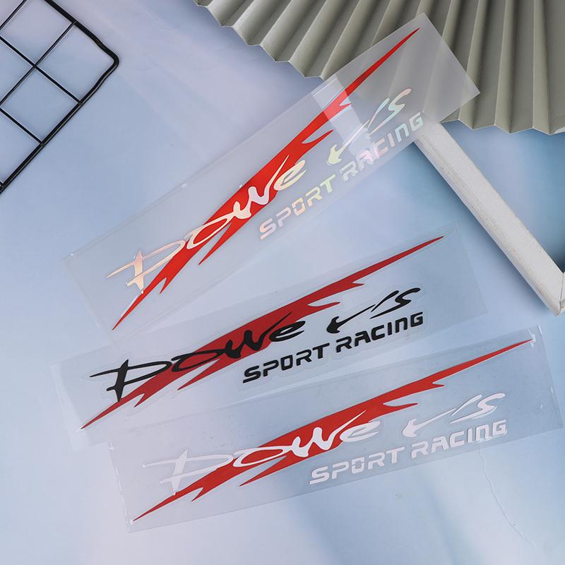 30X5.5Cm Naklejka na samochód Racing Development Stylowa naklejka sportowa Power'S Racing Development Odblaskowa wodoodporna naklejka na samochód