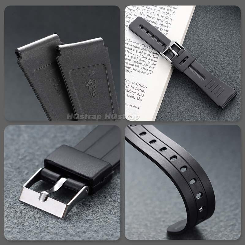 Silicone Watch Strap 12mm 14mm 16mm 18mm 20mm 22mm for Casio F91W F84 F105/108 W800H A158/168 AE1200/1300 SGW400 Universal Band