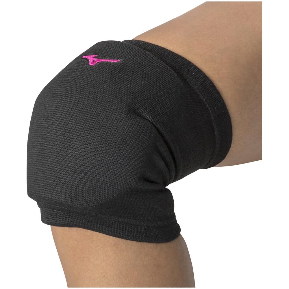 

MIZUNO Volleyball Knee Supporter V2MYA200 Black x Magenta 1 Piece (With Pad/Women s)