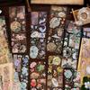 3 Sheets PET Chinese Style Bronzing Sticker Decorative Diary Album Scrapbooking Material Handmade Craft Supplies