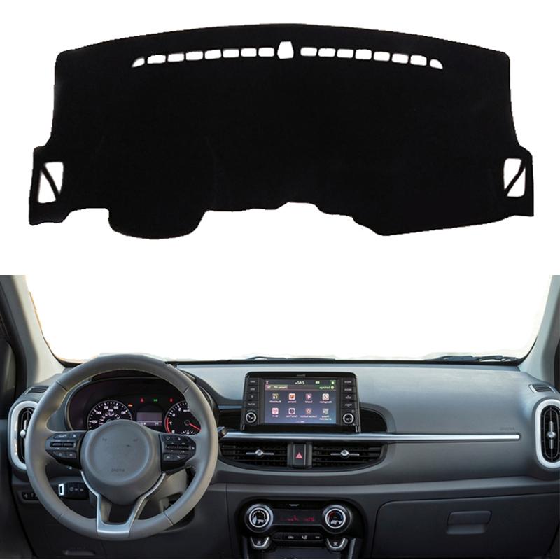 For Kia Picanto X-line Morning 2018     Car Dashboard Cover Mat Pad Dashmat Sunshield Protect Carpet Accessories