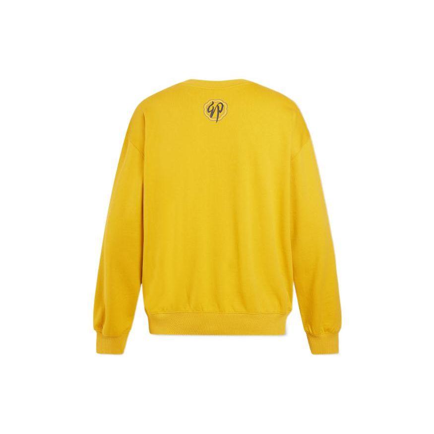 Levis Ss23 Brand Logo Rabbit Embroidery Crewneck Sweatshirt Men Sweatshirt Yellow A5414-0003