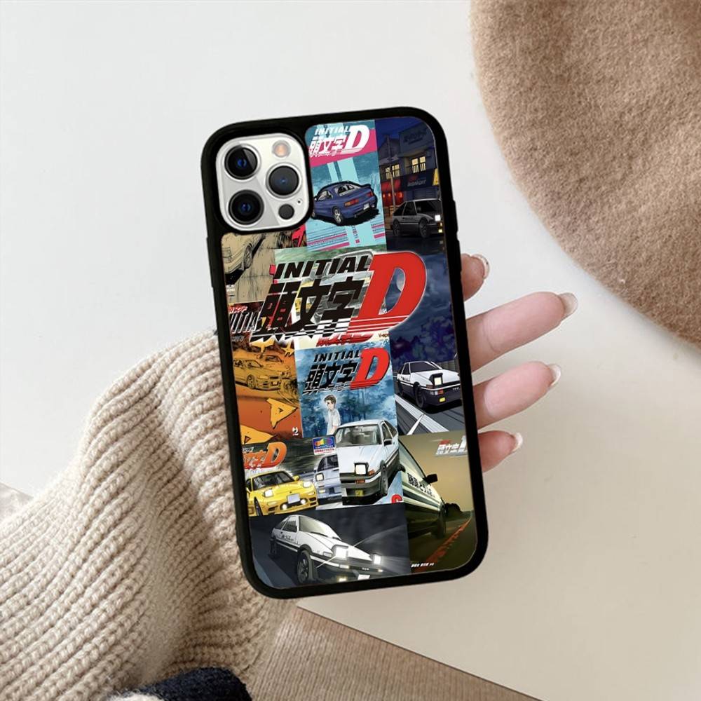

Road Racing Anime I-Initial D For IPhone 17 16 15 14 13 12 11 Pro Max Plus Mini PC+TPU Back Phone Cover iPhone 14