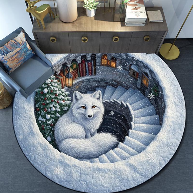 

Cartoon Print Round Area Rug,Carpet Rug for Living Room Bedroom Sofa Playroom Decor,Non-slip Floor Mat 80cmx80cm