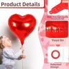 12Pcs Love Decoration Heart Foil Balloons 18 inch Valentine's Day Balloon  Valentines Day