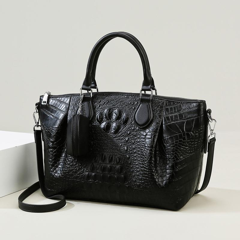 Handbag Crocodile Pattern Women's Bag Large-capacity European and American Fashion Tote Bag Commuter Shoulder Bag Women