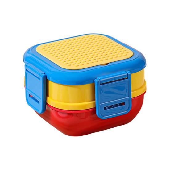 Dospělý Bento Box se dvěma stohovatelnými nepropustnými přihrádkami Bez BPA Nádoba na uchovávání potravin Obědový box Bezpečné pro mikrovlnnou troubu a myčku nádobí Nádoba na přípravu jídel