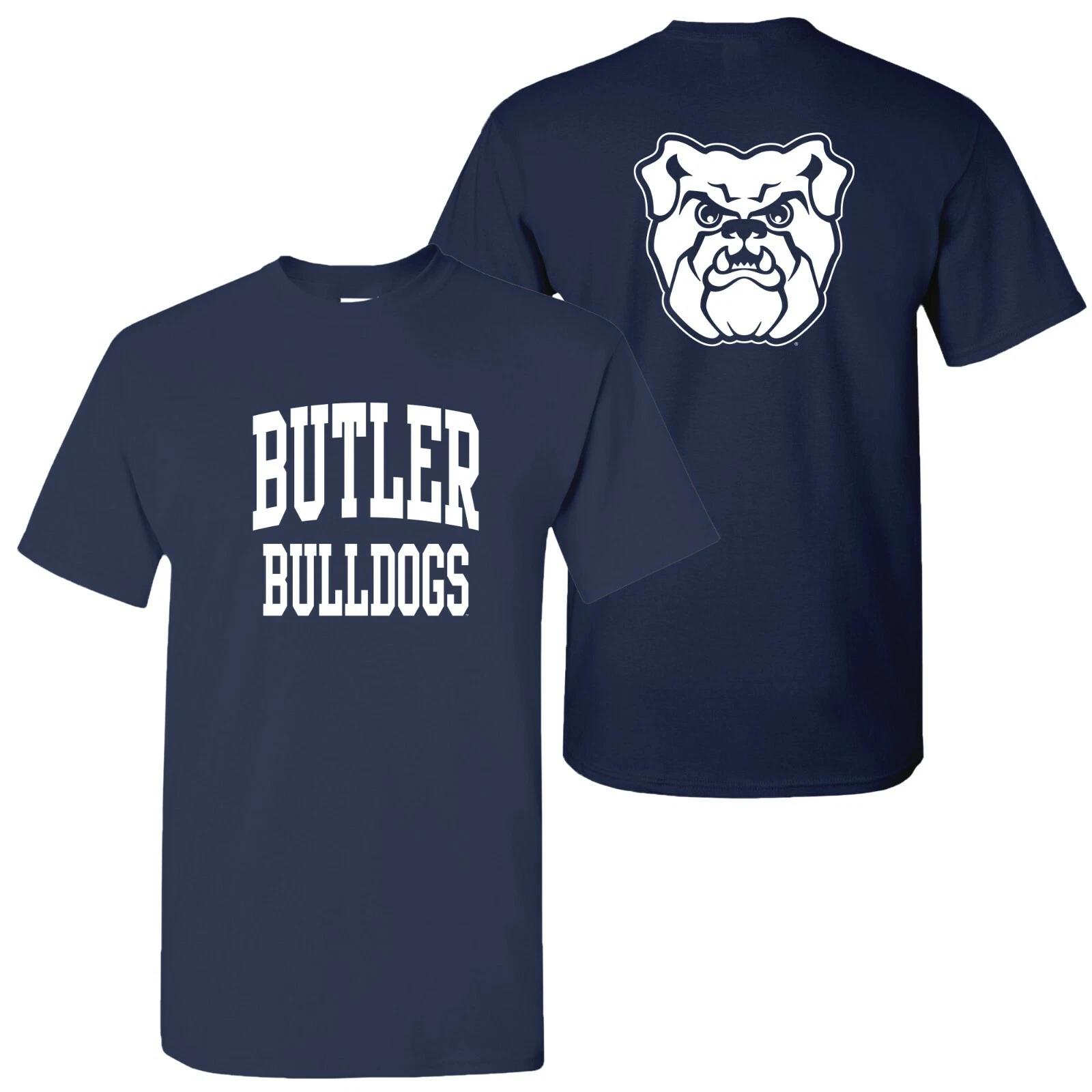 Butler Bulldogs Front and Back Print T-Shirt - Navy S