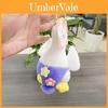 Adorable Plush Goose Keychain Doll Accessory Soft Pp Cotton Pink Yellow Blue