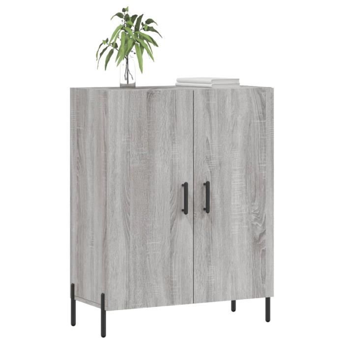 VidaXL Buffet Sonoma Grey 69.5x34x90 Cm Engineered Wood 827738