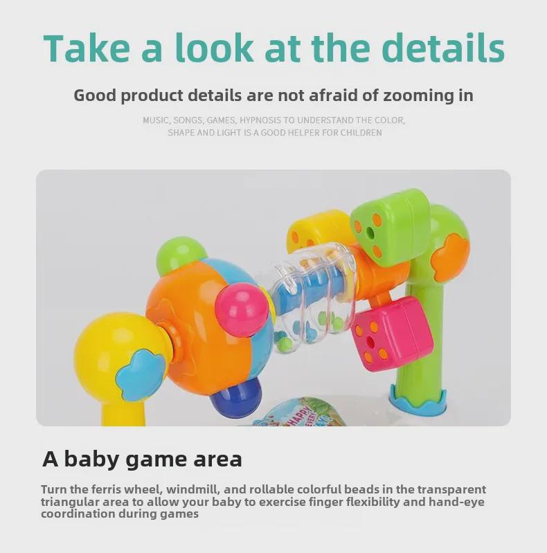 Multifunctional Baby Piano Toy with Lights: Early Education Music & Story Playset