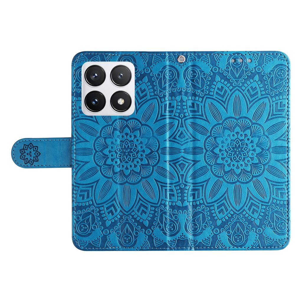 Etui dla Xiaomi 14T Pro Skórzane Etui Portfel z Nadrukiem Słonecznika