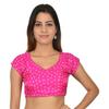 Women's V Neck Desigenr Choli Indian Bollywood Wedding Wear Stitched Blouse