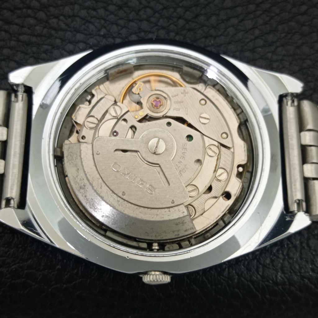 REFURBISHED SEIKO 5 AUTOMATIC 6309A JAPAN MENS VINTAGE SILVER WATCH A442600-1