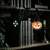 Decorative Bookends with Light Retro Bookend LED Night Warm Glow Hanging Mini Lantern, Anti-Slip Bookshelf Lamp Book Holder, for Reading Nook