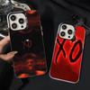 Etui na telefon W-Weeknd XO do iPhone 17 16 15 14 13 12 11 XS XR X Pro Max Plus Kolorowe Posrebrzana Osłona
