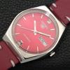 AUTOMATIC 6309A VINTAGE SEIKO 5 JAPAN MENS RED COLOR DIAL WATCH A701652-5 R206c-a701652