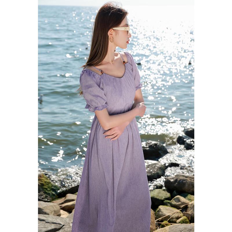 

Sancai 2025 Summer Plus Size Round Neck Short Sleeve Dress 3XL