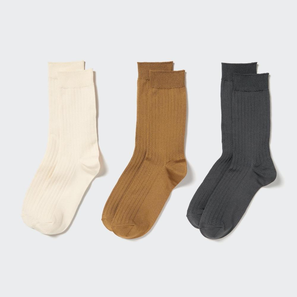 

Носки UNIQLO JAPAN стандартного размера (Широкие ребра, 3 пары)