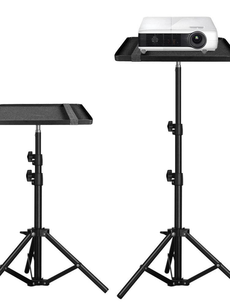 360° Rotating Projector Stand - Hole-Free Wall/Floor Mount for Living Room