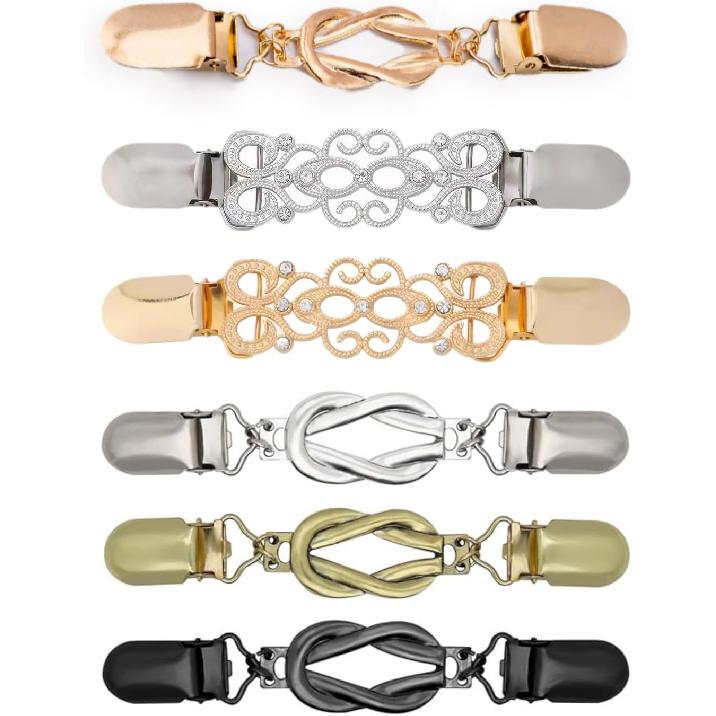6 PCS Cinch Clip, Vintage Clothing Cinch Sweater Clips for Dress Tightener