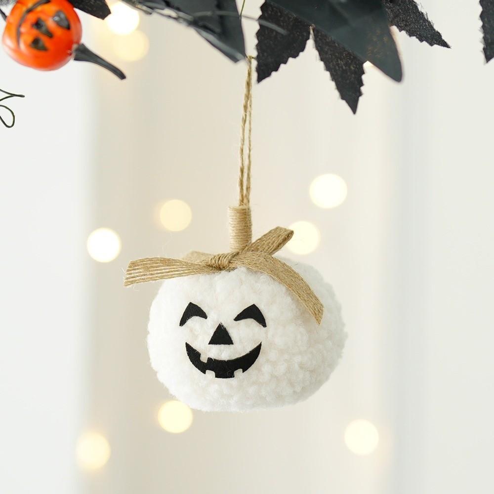 Soft Pumpkin Halloween Hanging Pendant Flocking Fabric Creative Face Halloween Decoration Cute Design Funny Style Pumpkin Face