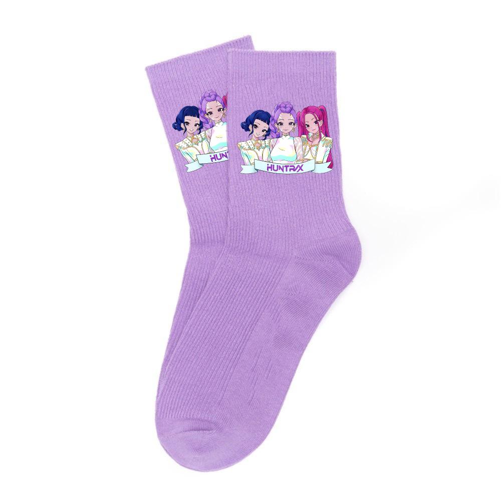 Neueste Kpop-Dämonenjäger-Socken, weich, dick und warm, für Schüler, Outdoor-Sportarten, Herbst, kalte Jahreszeit, Mädchen, wadenlang, Kindergeburtstag, Geschenk