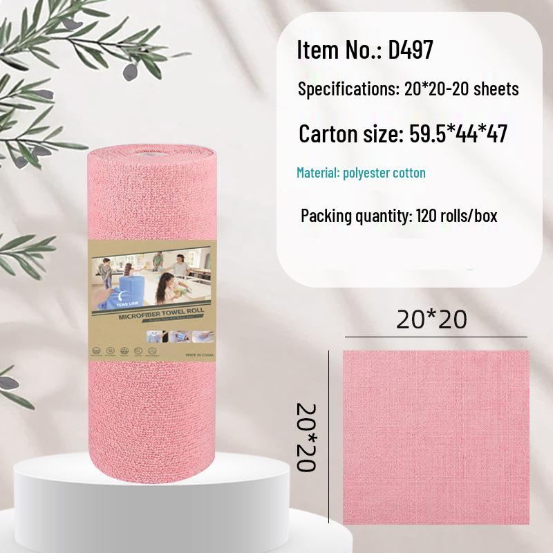 Hand-Tearable Microfiber Kitchen Towels: Absorbent, Disposable, Multifunctional Cleaning Rags