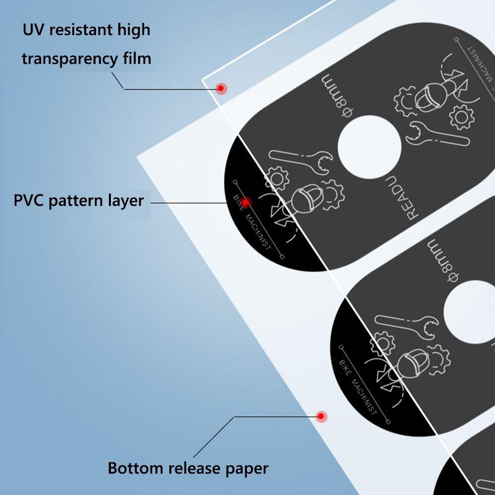 3PCS/Set Multicolor Bike Valve Pad Stickers PVC Bicycle Decorative Decals Cycling Supplies