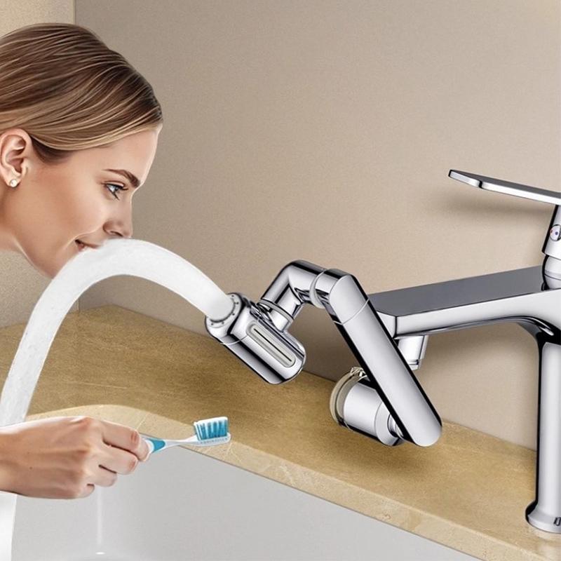 Four-speed Filter Mechanical Arm Universal Faucet Extender Anti-splash Bathroom Washbasin Rotating Faucet Bubbler Joint