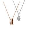 Necklace Light Luxury, Simple Combination Set, Zircon, Cubic Zirconia Alloy, Brass Resin Necklace, Same Style for Men N153N655
