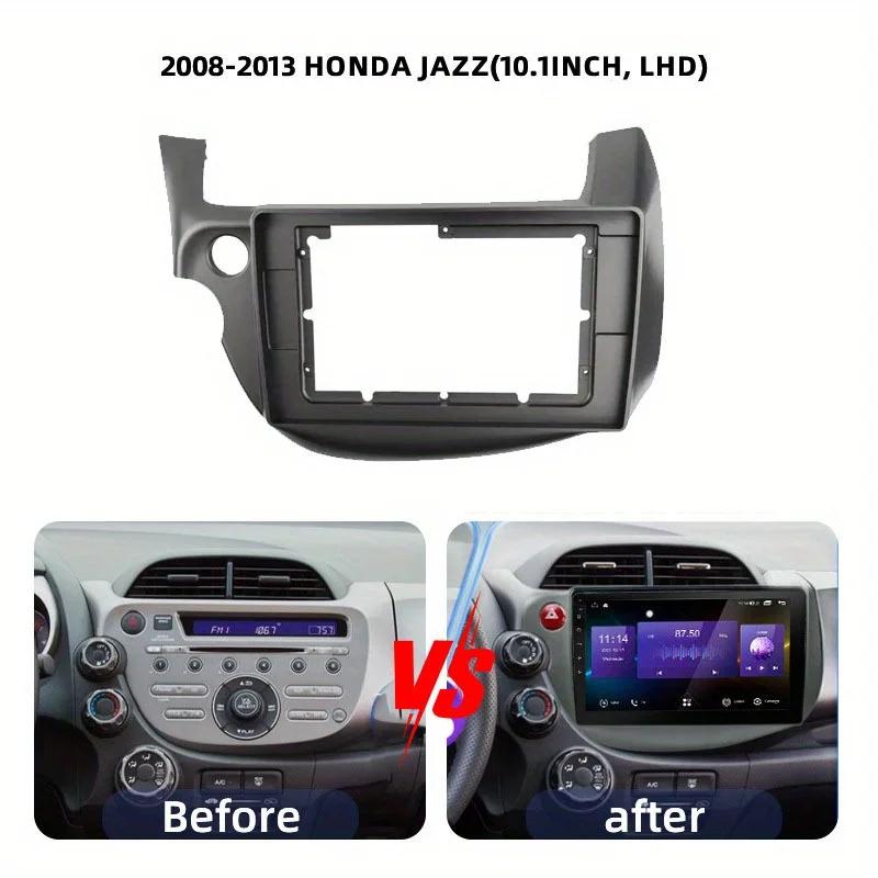 For HONDA FIT 2008-2013 LHD 10.1 Inch Car Fascia Frame Decorative Panel Mounting Auto Interior Accessories