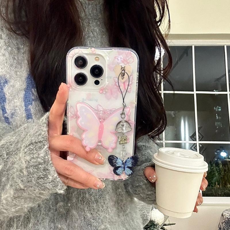 Unique Designs Beaded Phone Charm Stylish Handmade Phone Cord Phone Lanyard Charm For Commuting And Social Event